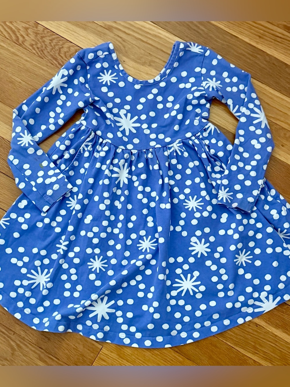 Hanna Andersson 100/4 Long Sleeve Twirly Skater Dress w/pockets